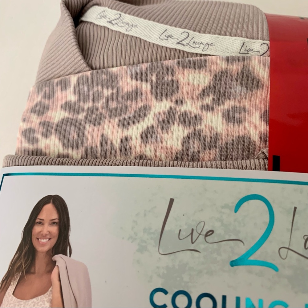 Live 2 Lounge 3 Piece Loungewear Set NWT Cardigan Tank Top Pants Soft & Cooling - Picture 12 of 12